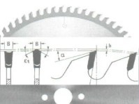 Kreissägeblatt 350 mm für Spanplatten Z = 72 Hohl-Dachzahn für Spanplatten, MDF,