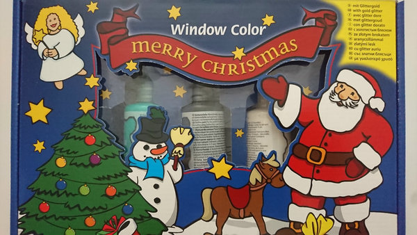 Window Color Set Weihnachten 5 Farbe  je Farbe 80 ml Lösemittelfrei